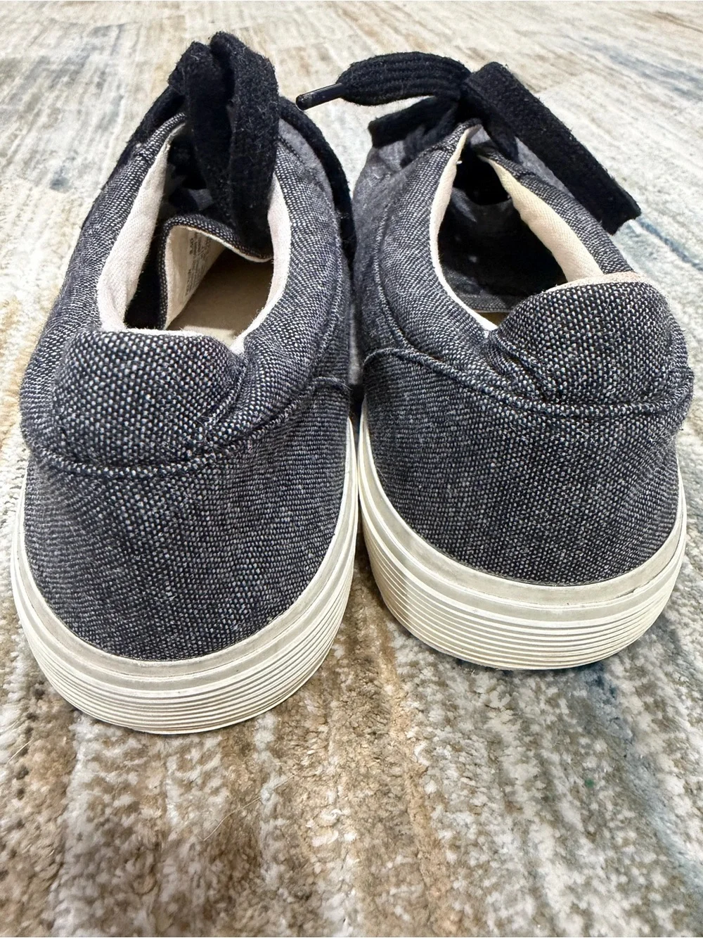 Polo by Ralph Lauren Dark Gray Canvas Lace-Up Sneakers